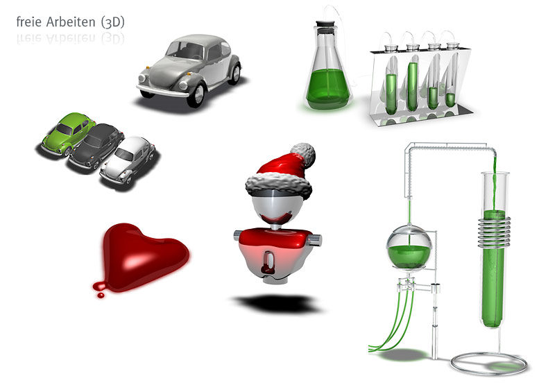 Portfolio freie Arbeiten 3D